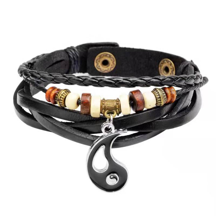 BWOOOH Yin Yang Pendant Couple Balance Bracelet