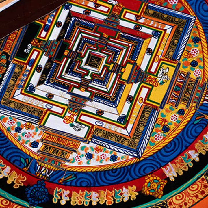 BWOOOH Tibetan thangka Buddhist painting - Tibetan Handmade Thangka Mandala Pa