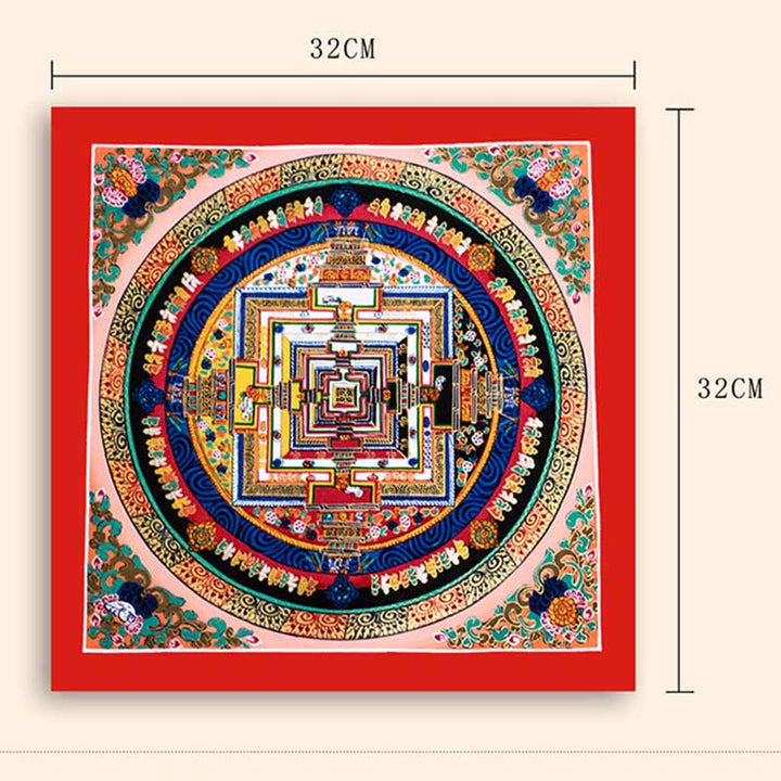 BWOOOH Tibetan thangka Buddhist painting - Tibetan Handmade Thangka Mandala Pa