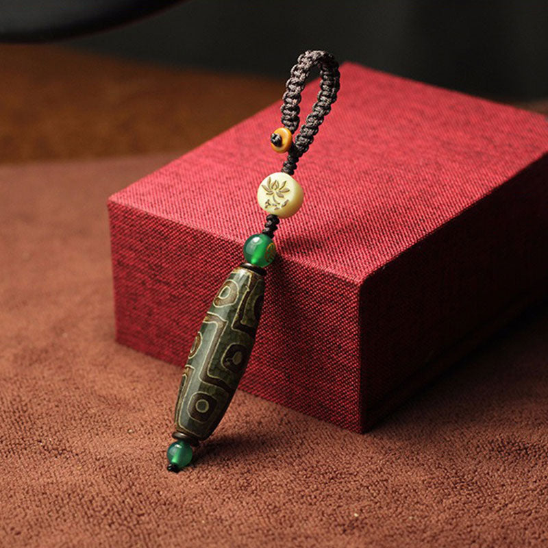 BWOOOH Tibetan Nine-Eye Dzi Bead Wealth Decoration