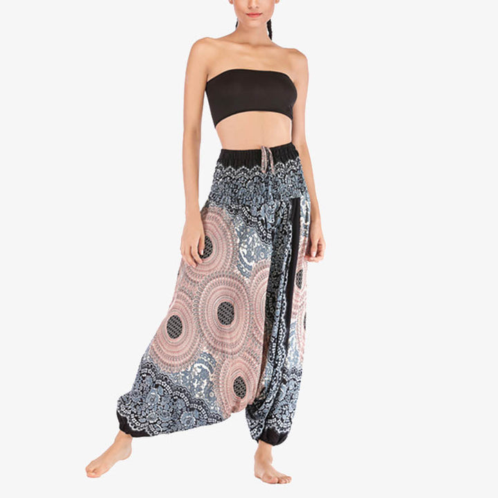 BWOOOH printed harem pants - Two Style Wear Round Geometric Pattern L