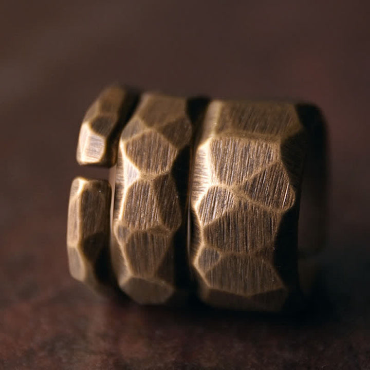 BWOOOH Tibetan Simple Design Copper Wealth Ring