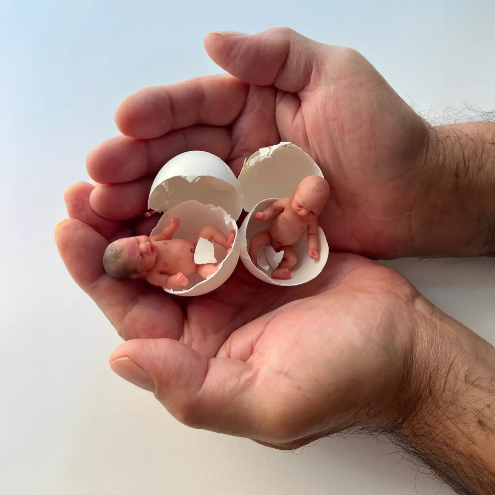 3 Inches Mini Clement Full Body Silicone Bendable Reborn Baby Girl Doll