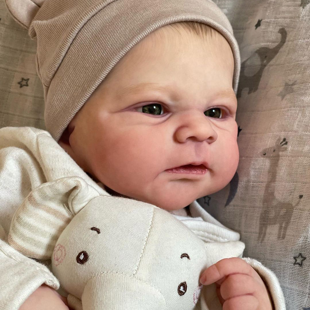 12" Fully Squishy Baby Boy Kabera ,Lifelike & Realistic Handmade Soft Silicone Baby Doll Ziera