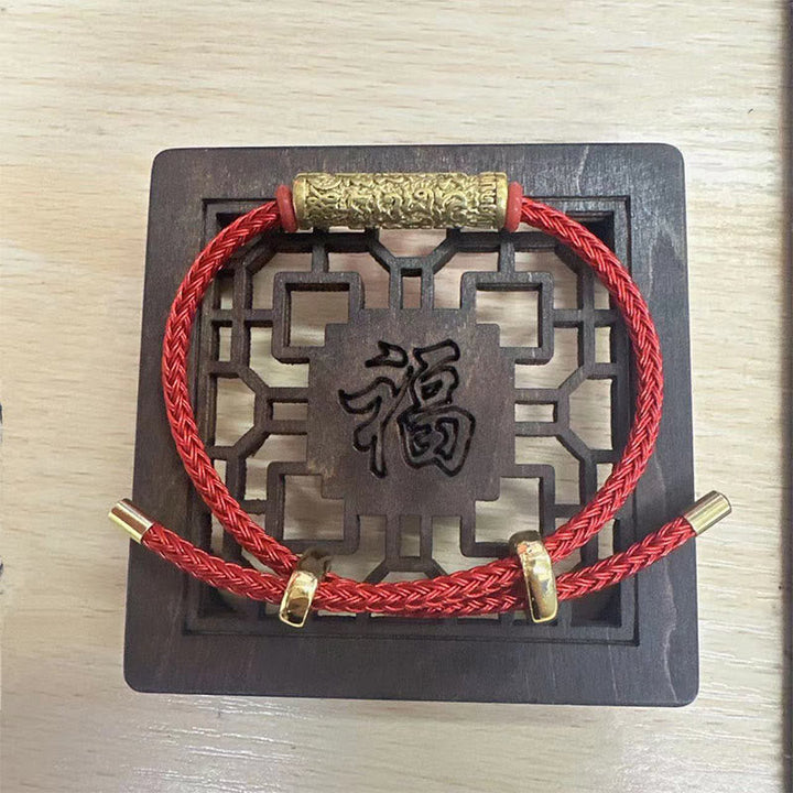 BWOOOH Tibet Handmade Tai Sui Rope Protection Strength Braided Bracelet | spiritual healing bracelet