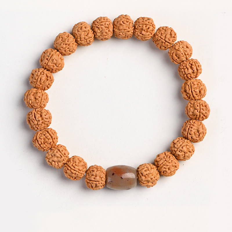 BWOOOH Tibet Rudraksha Bodhi Seed Wealth Auspiciousness Bracelet | spiritual healing bracelet