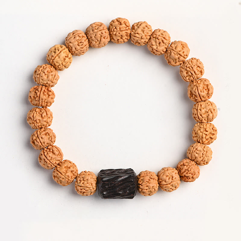 BWOOOH Tibet Rudraksha Bodhi Seed Wealth Auspiciousness Bracelet | spiritual healing bracelet