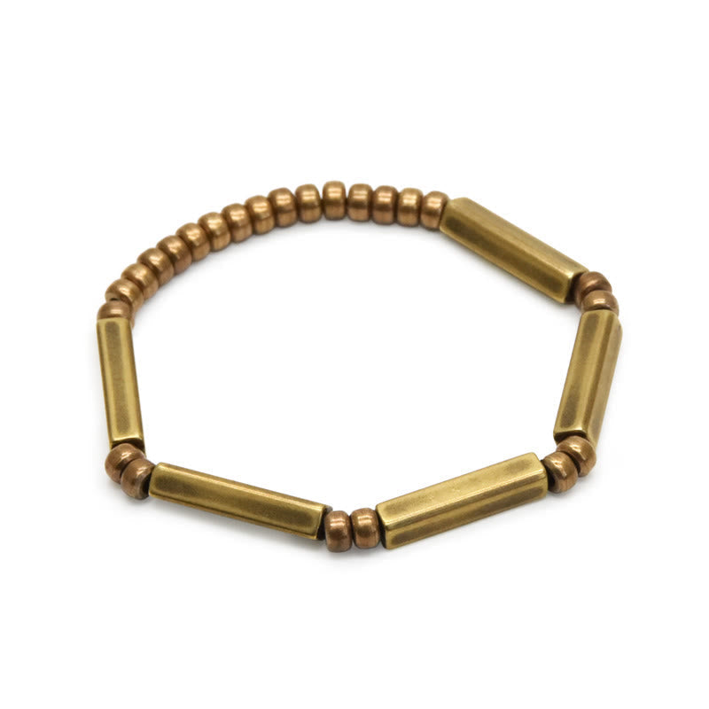 BWOOOH Tibetan Simple Design Copper Wealth Luck Bracelet