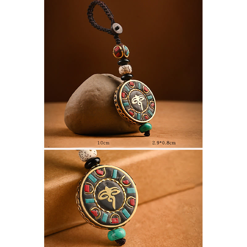 BWOOOH Tibetan Om Mani Padme Hum Bodhi Seed Peace Key Chain | Bodhi Seed Tibetan bracelet