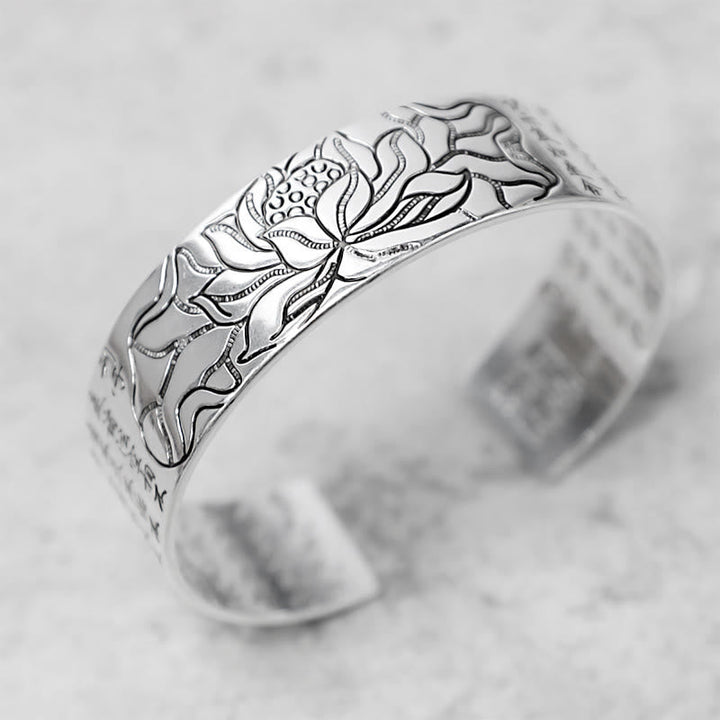 BWOOOH Tibetan Lotus White Copper Luck Bracelet