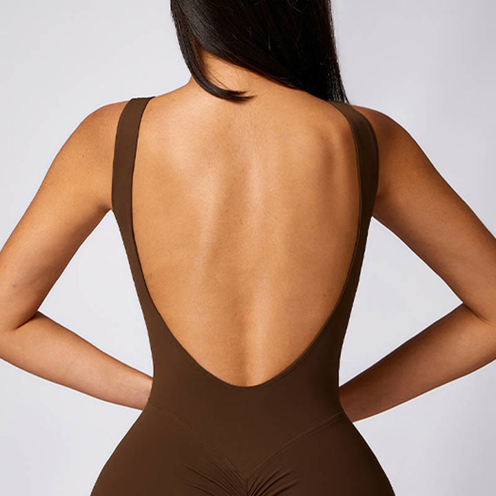 BWOOOH printed yoga pants - Women Casual Sleeveless Jumpsuit Flare P