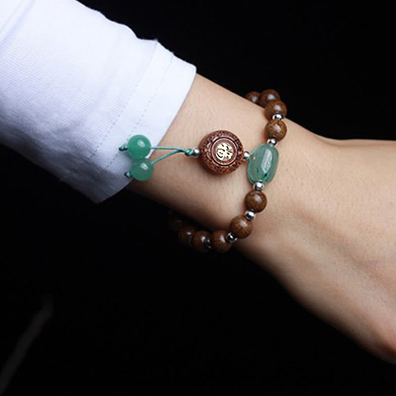 BWOOOH Abelia Biflora Wood Happiness Protection Bracelet