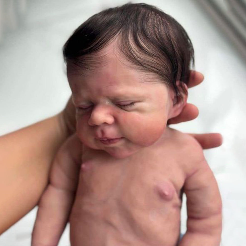 12"&16" Clement Full Body Silicone Bendable Reborn Baby Boy or Girl Dolls Named Renna and Lanma