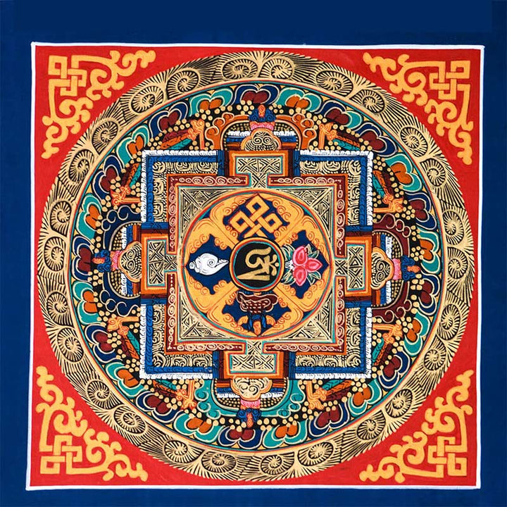 BWOOOH Tibetan thangka Buddhist painting - Tibetan Handmade Thangka Painting B