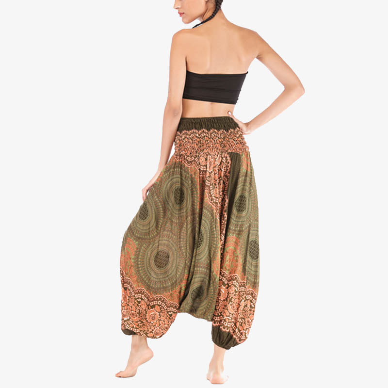 BWOOOH printed harem pants - Two Style Wear Round Geometric Pattern L
