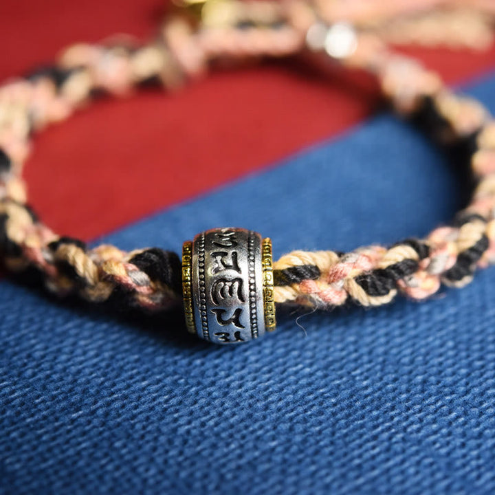 BWOOOH Zakiram Goddess of Wealth Om Mani Padme Hum Peace Handmade Bracelet
