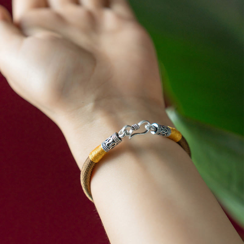 BWOOOH Handmade Tibetan Amulet King Kong Knot Luck Protection Braided Bracelet