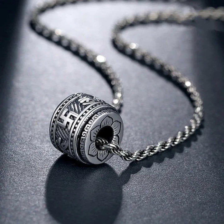 BWOOOH Tibet Om Mani Padme Hum Protection Necklace Pendant
