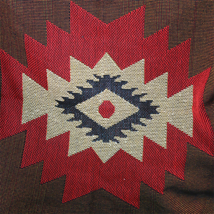 BWOOOH Tibetan Geometric Hand-Dyed Craftsman Blanket