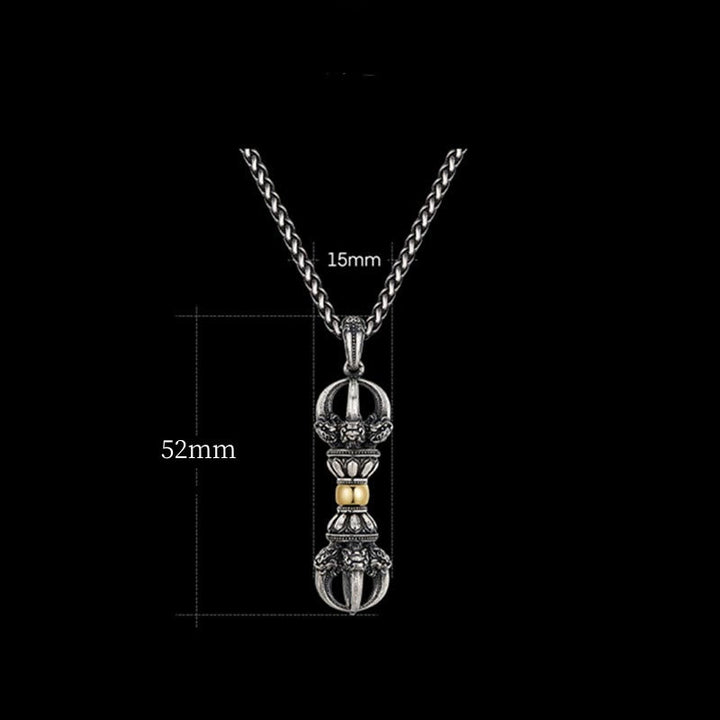 BWOOOH Tibetan Dorje Vajra Design Wealth Necklace Pendant