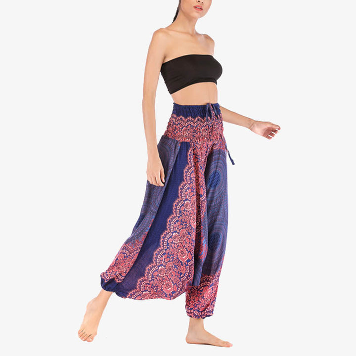 BWOOOH printed harem pants - Two Style Wear Round Geometric Pattern L