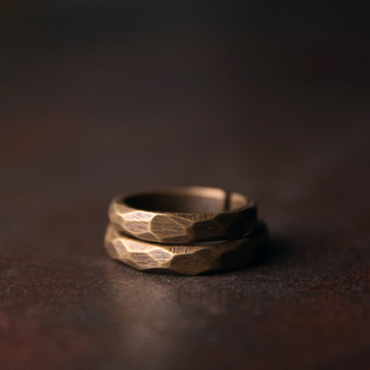 BWOOOH Tibetan Simple Design Copper Wealth Ring