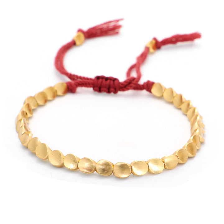 BWOOOH Tibetan Copper Beads Healing Luck Bracelet