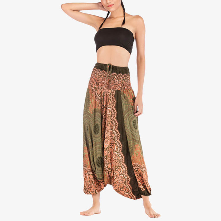 BWOOOH printed harem pants - Two Style Wear Round Geometric Pattern L