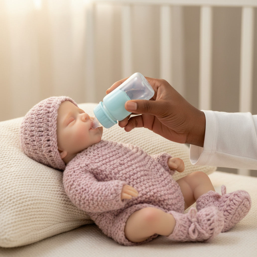 12-inch Rebirth Doll - Soft and Adorable Little Sweetheart Luna, Solid Silicone, Water-Suitable Healing Companion