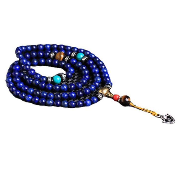 BWOOOH 108 Beads Lazurite Positive Bracelet Mala
