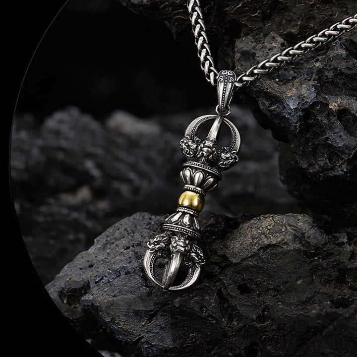 BWOOOH Tibetan Dorje Vajra Design Wealth Necklace Pendant
