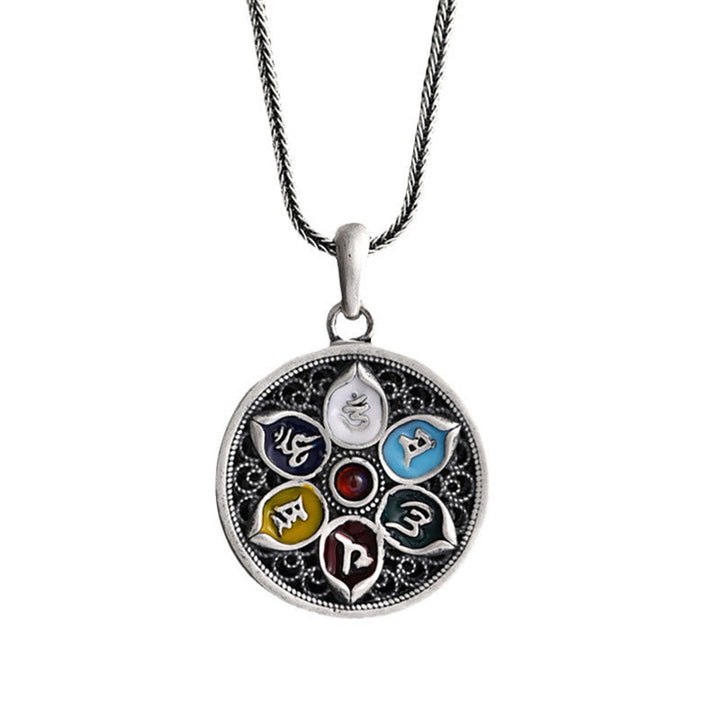 BWOOOH Tibetan Om Mani Padme Hum Purity Necklace Pendant
