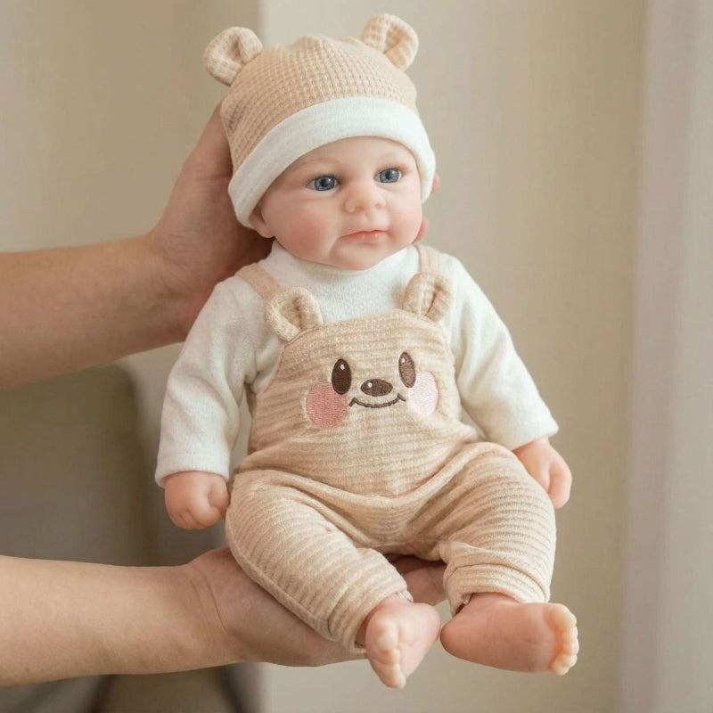 Washable All-Solid Silicone Rebirth Doll - 12-inch Gentle Angel Olivia