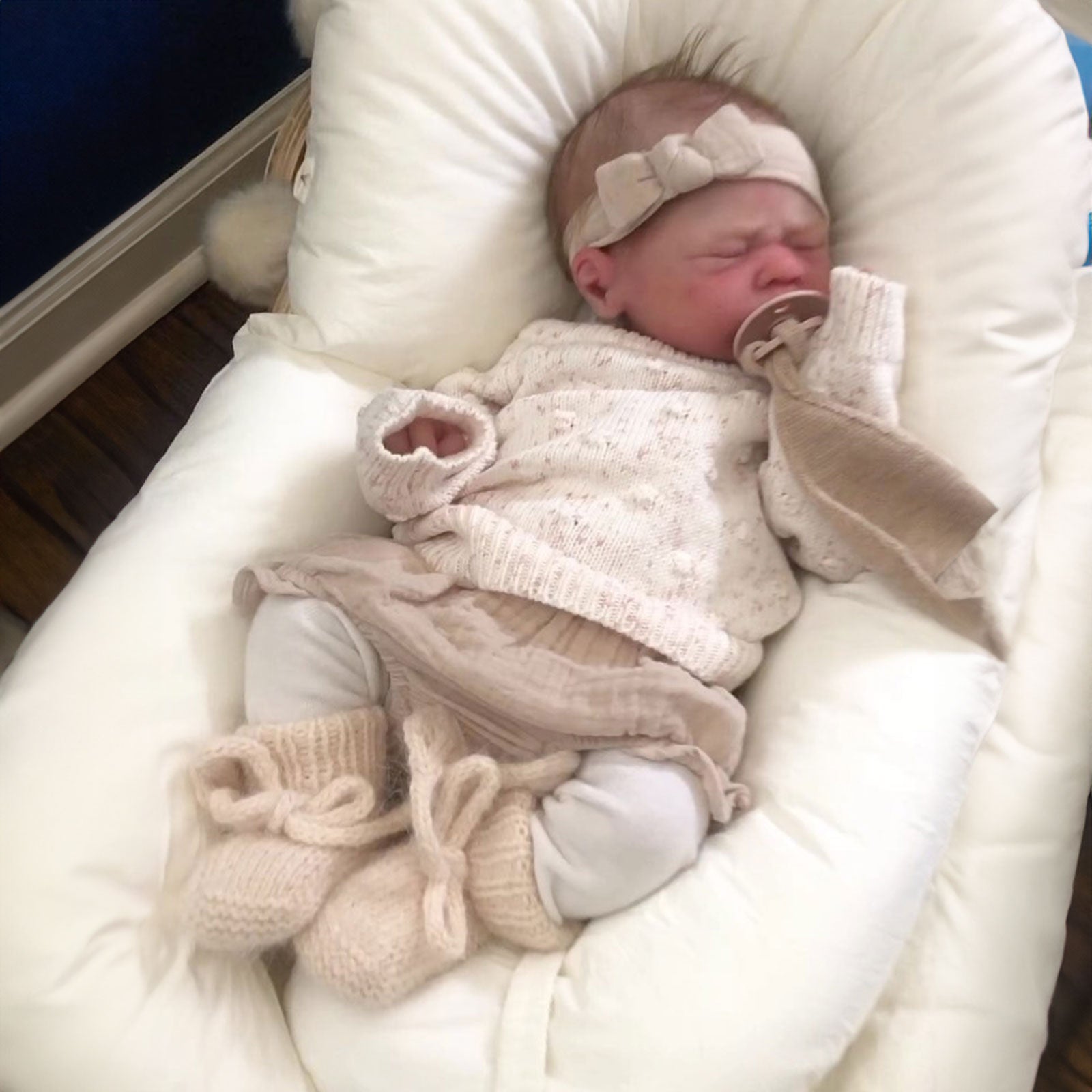 12 & 16 Inches Full Solid Silicone Newborn Baby Doll Boy or Girl Tullin and Vilber with Essential Delicate Reborn Accessories