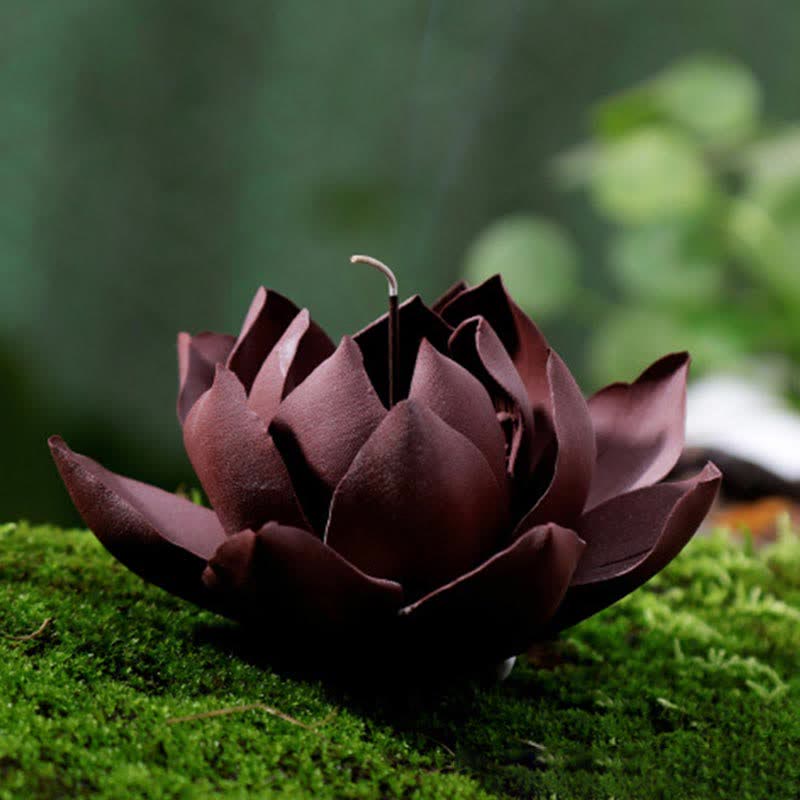 BWOOOH Tibetan Lotus Positive Peace Incense Burner Decoration | natural stone incense burner
