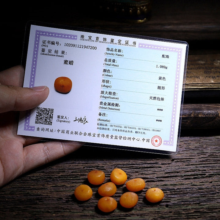 BWOOOH 108 Mala Beads Tibet Sheep Horn Amber Luck Bracelet