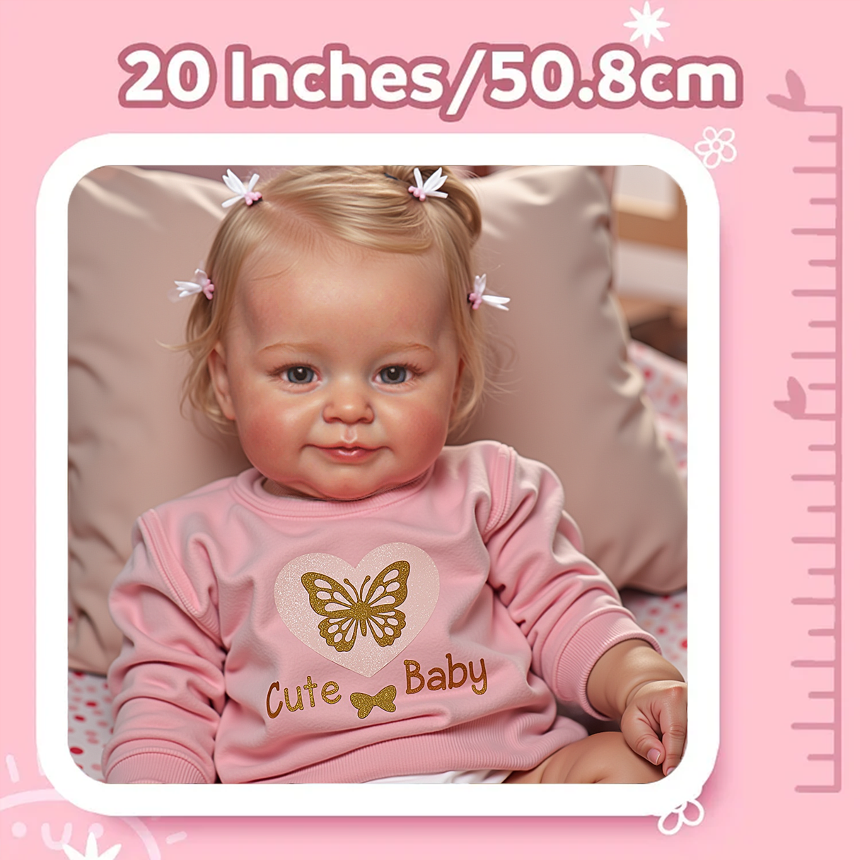 [Special Offer] 20 Inch Hedy Realistic Handmade Reborn Baby Doll Girl with Blonde Hair and Delicate Gift By Dollreborns®