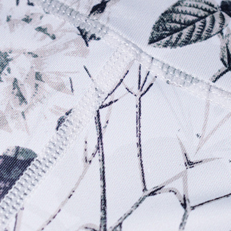 BWOOOH printed yoga leggings - Flowers Leaves Print Pants Sports Fitnes