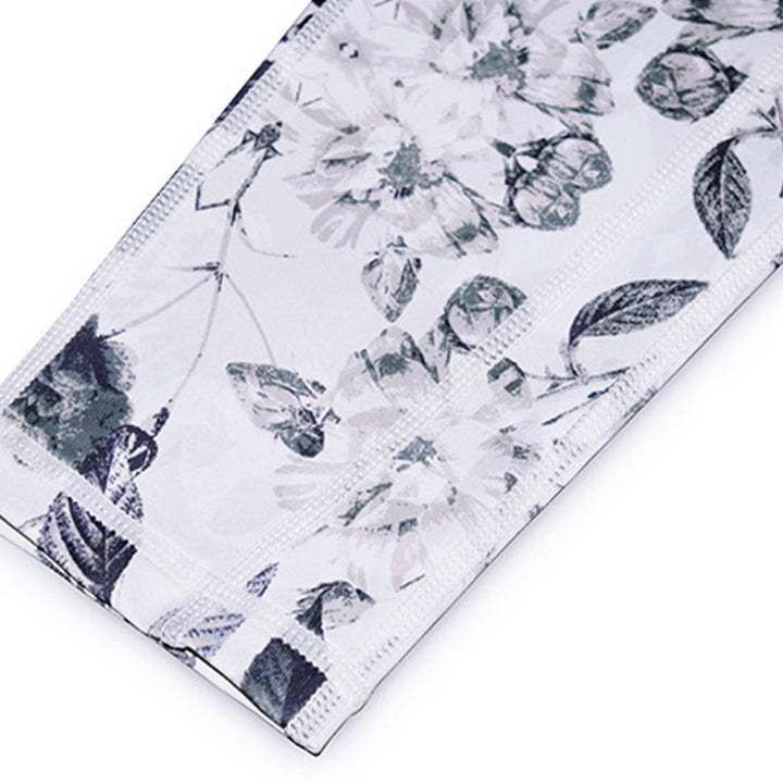 BWOOOH printed yoga leggings - Flowers Leaves Print Pants Sports Fitnes