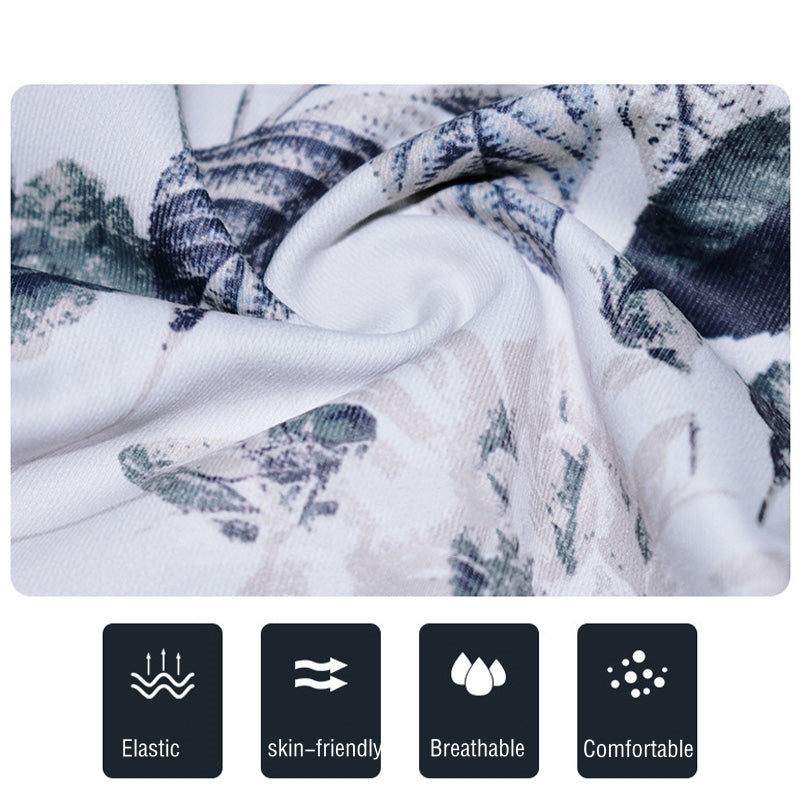 BWOOOH printed yoga leggings - Flowers Leaves Print Pants Sports Fitnes