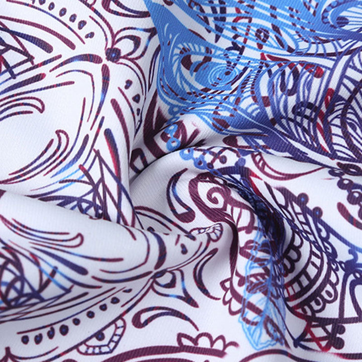 BWOOOH printed yoga leggings - Flowers Leaves Birds Print Pants Sports 