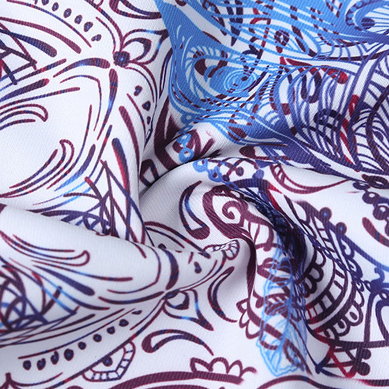 BWOOOH printed yoga leggings - Flowers Leaves Birds Print Pants Sports 