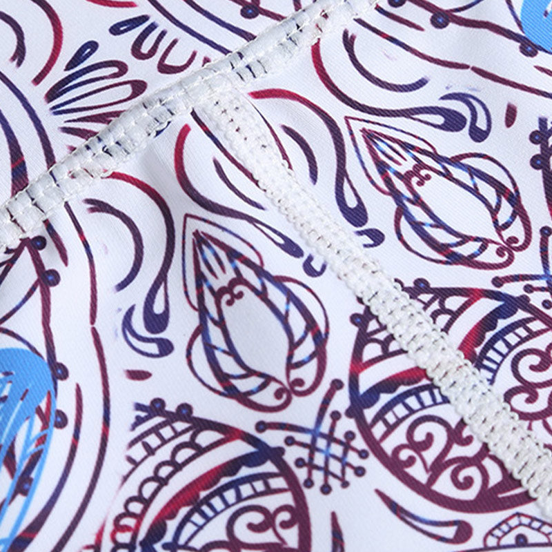 BWOOOH printed yoga leggings - Flowers Leaves Birds Print Pants Sports 
