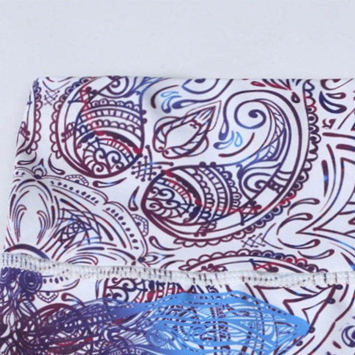 BWOOOH printed yoga leggings - Flowers Leaves Birds Print Pants Sports 