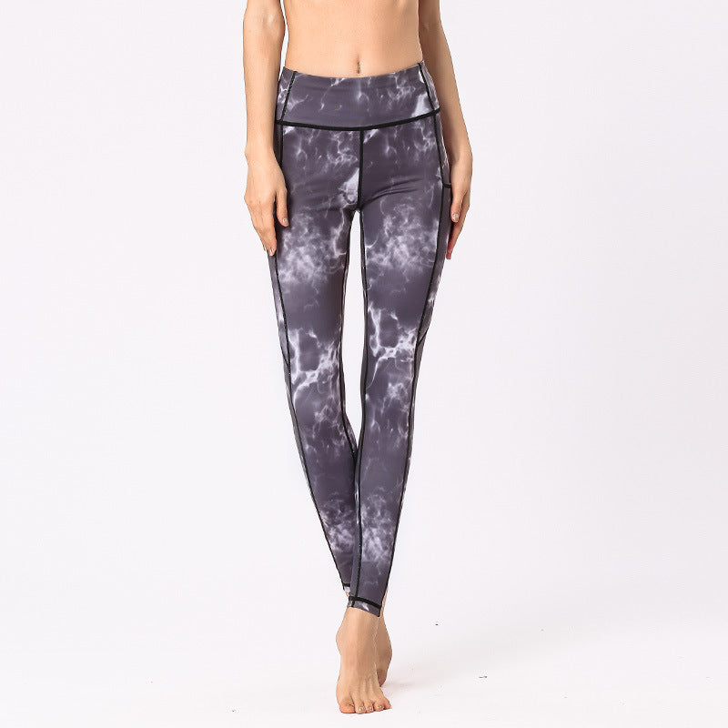 BWOOOH printed yoga leggings - Colorful Print Pants Sports Exercise Fit