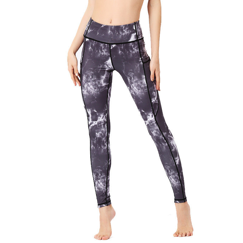BWOOOH printed yoga leggings - Colorful Print Pants Sports Exercise Fit