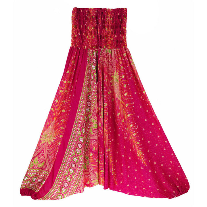 BWOOOH printed harem pants - Two Style Wear Feathers Geometric Patter