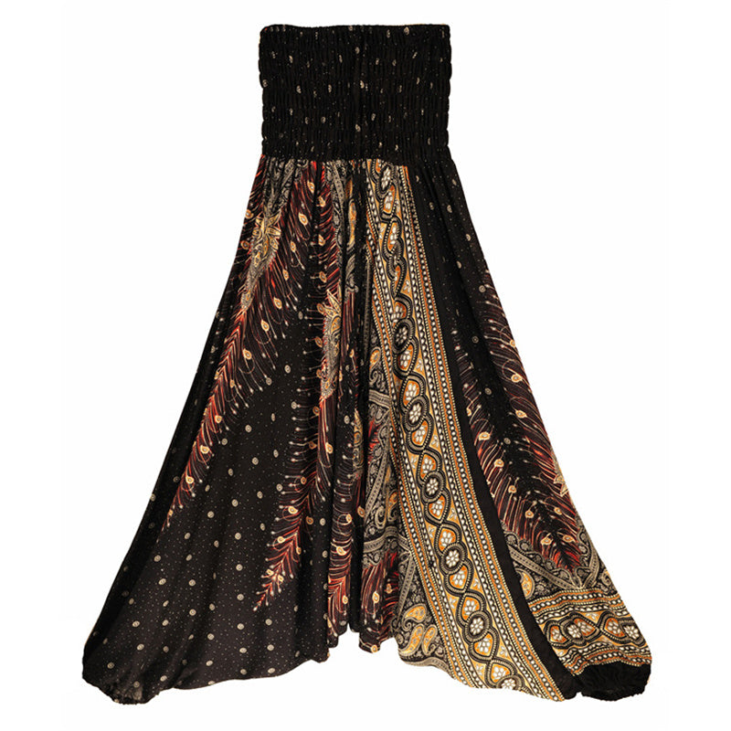 BWOOOH printed harem pants - Two Style Wear Feathers Geometric Patter