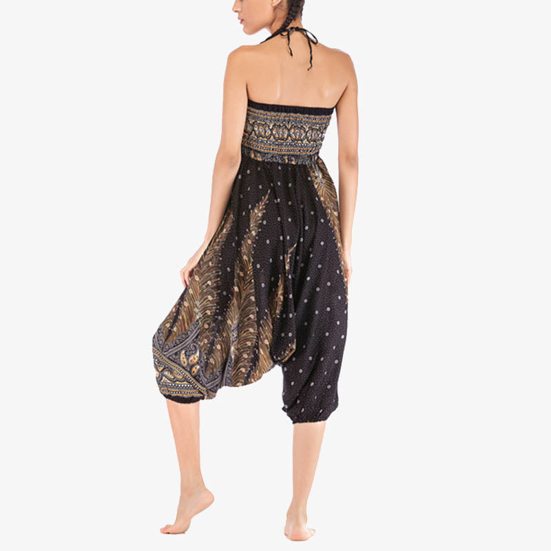 BWOOOH printed harem pants - Two Style Wear Feathers Geometric Patter