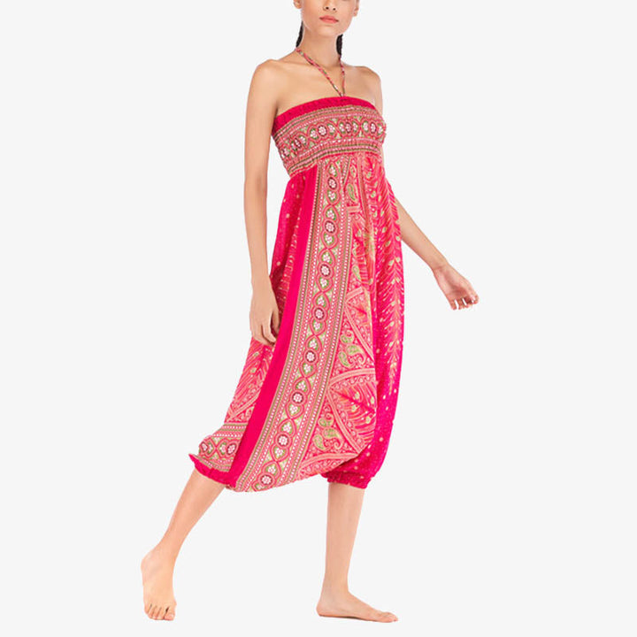 BWOOOH printed harem pants - Two Style Wear Feathers Geometric Patter
